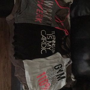 3 workout shirts